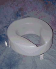 Raised toilet seat