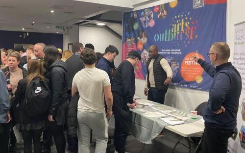 people attending apprenticeship event