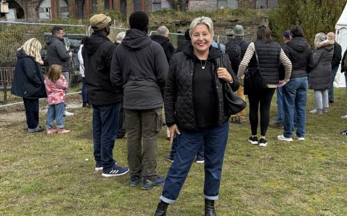 Cllr Morris-Cook at the Coalhouse Fort open weekend
