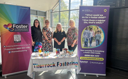 From left to right: Paula, Cllr Vikki Hartstean, Cabinet Member for Children's Services, Paula, and Shirley, a foster carer from Thurrock