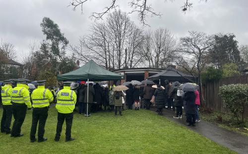 The Holocaust Memorial Day service in Grays