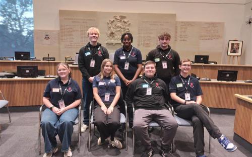 Members of Thurrock's Youth Cabinet