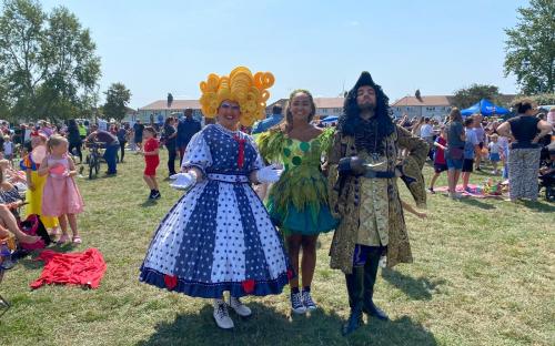 Stage characters attending Big Lunch in 2025