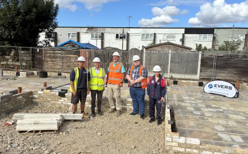 Cllr Willoughby visits site of new homes