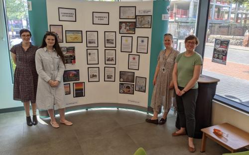 Michelle Savage, Museum Officer at Thurrock Museum, pictured second in on the right wearing her Thurrock Council lanyard. Accompanied by fellow Thurrock Museum volunteers.