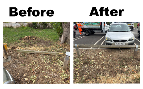 Bata Memorial Car Park - before and after
