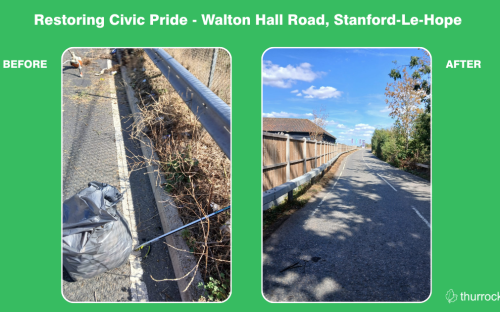 before and after images of Walton Hall Roadhall