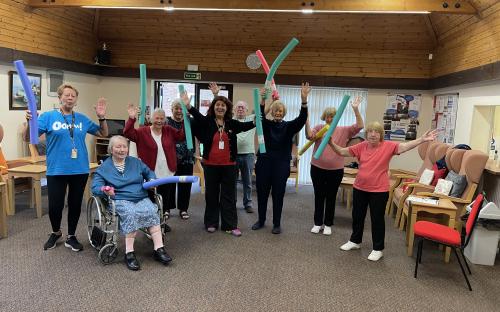 Cllr Sara Muldowney, Cabinet member for Resources, joined sheltered housing tenants at Frederick Andrews Court, Grays for an Oomph exercise session to kick off the campaign