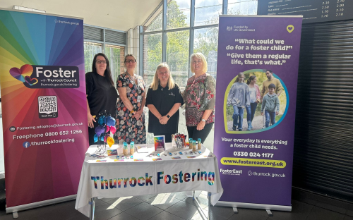From left to right: Paula, Cllr Vikki Hartstean, Cabinet Member for Children's Services, Paula, and Shirley, a foster carer from Thurrock