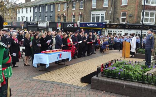 Remembrance Day Service, 10 November 2024, Grays War Memorial