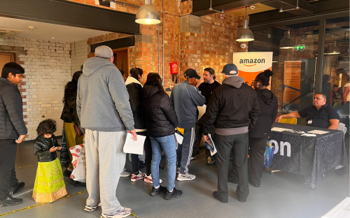 Residents at the Construction, Green Skills, Transport & Logistics Careers Fair