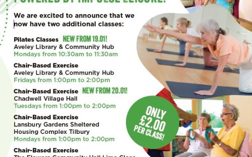 flyer for the stay active classes